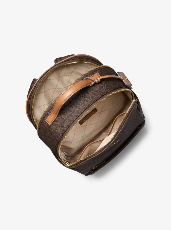Michael Kors Sable Medium Signature Logo Backpack