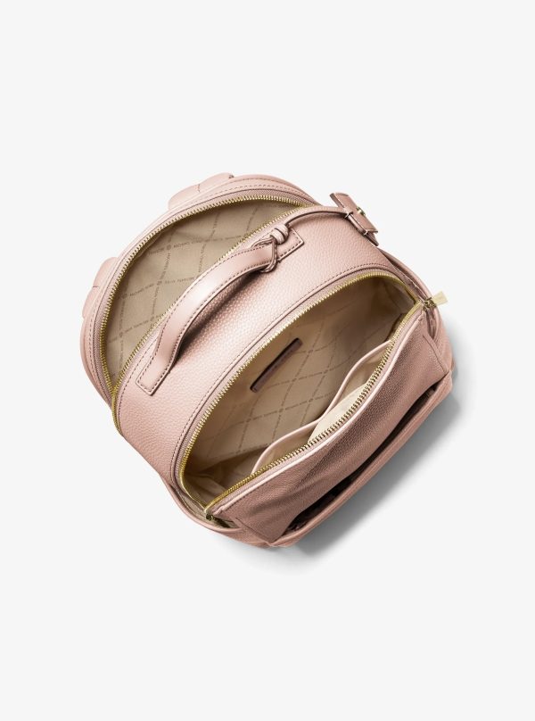 Michael Kors Sable Medium Pebbled Leather Backpack