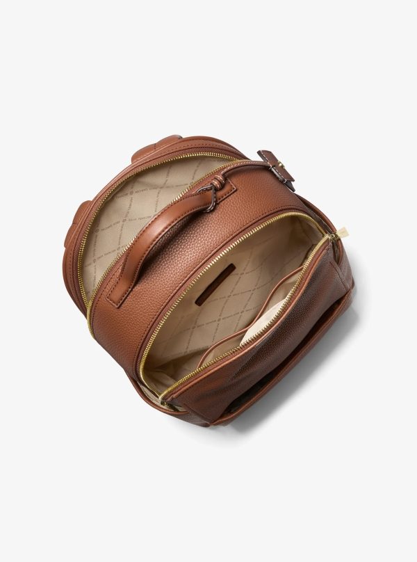 Michael Kors Sable Medium Pebbled Leather Backpack