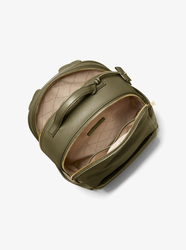 Michael Kors Sable Medium Pebbled Leather Backpack