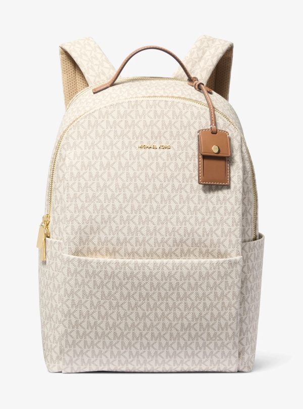 Michael Kors Sable Large Signature Logo Backpack