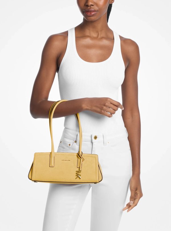 Michael Kors Laila Small Suede Shoulder Bag