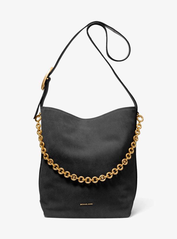 Michael Kors Nolita Large Suede Bucket Tote Bag