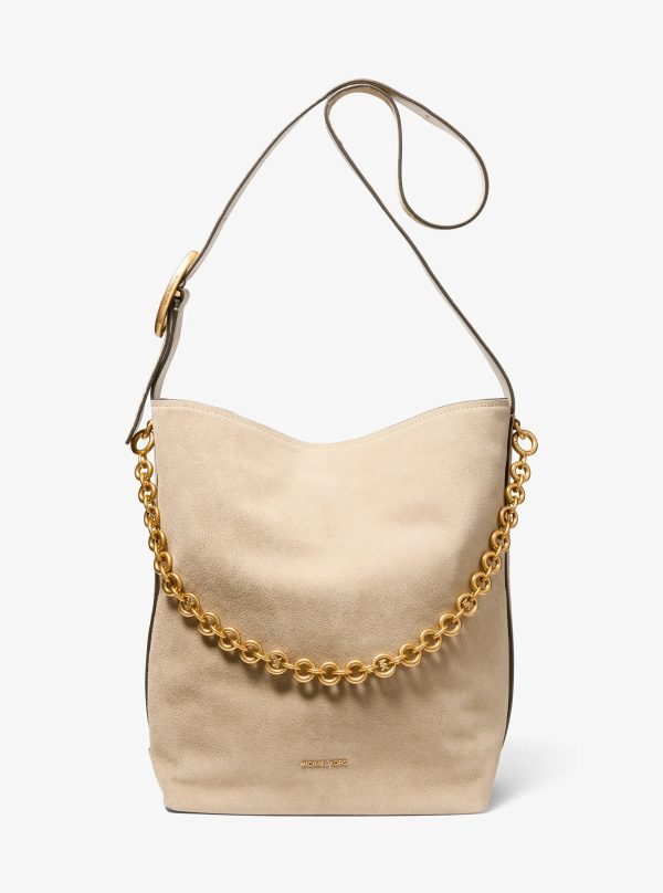 Michael Kors Nolita Large Suede Bucket Tote Bag