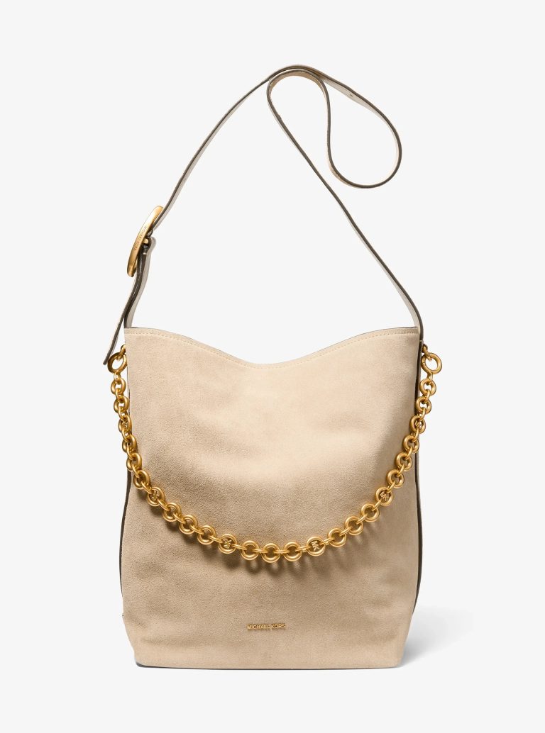 Michael Kors Nolita Large Suede Bucket Tote Bag