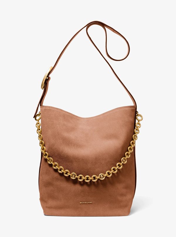 Michael Kors Nolita Large Suede Bucket Tote Bag