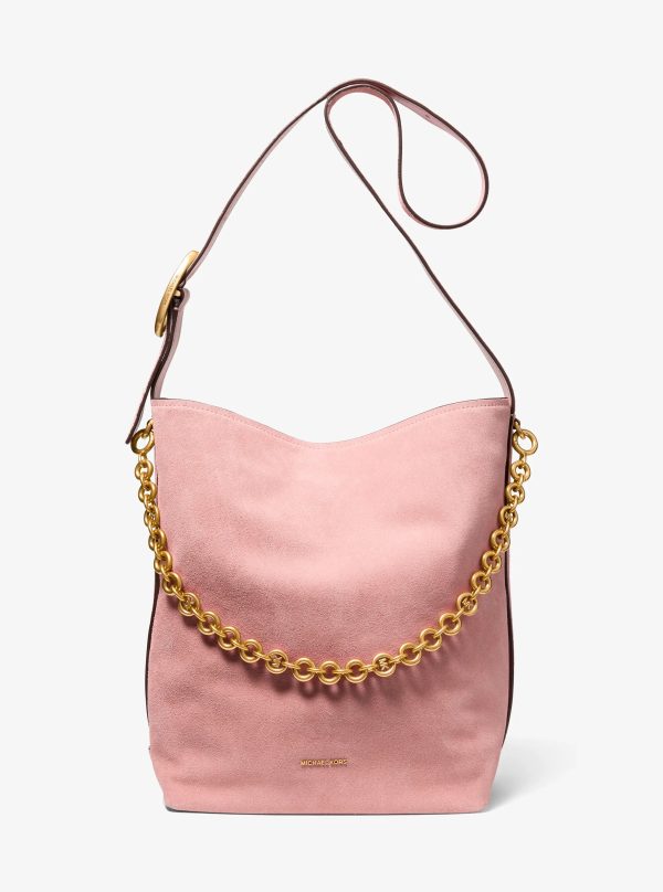 Michael Kors Nolita Large Suede Bucket Tote Bag