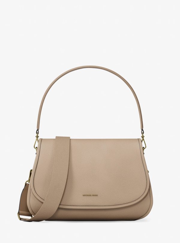 Michael Kors Holmes Medium Pebbled Leather Convertible Messenger Bag