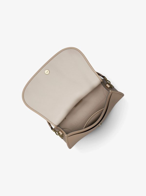 Michael Kors Holmes Medium Pebbled Leather Convertible Messenger Bag