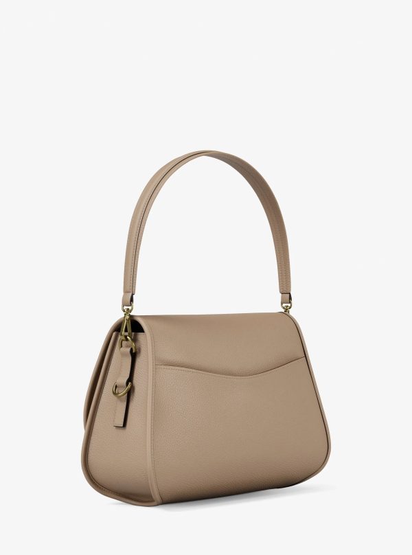 Michael Kors Holmes Medium Pebbled Leather Convertible Messenger Bag
