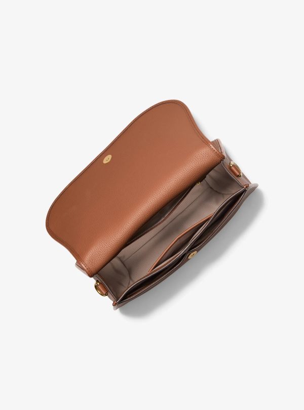 Michael Kors Holmes Medium Pebbled Leather Convertible Messenger Bag