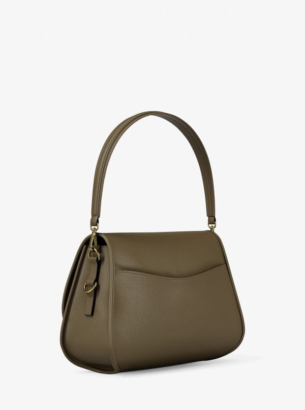 Michael Kors Holmes Medium Pebbled Leather Convertible Messenger Bag