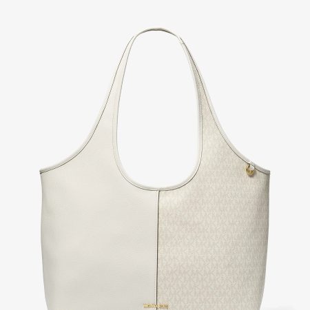 Michael Kors Henly Large Signature Logo and Textured Tote Bag
