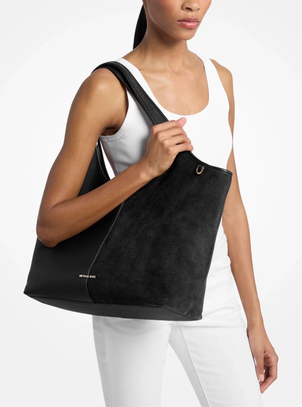 Michael Kors Henly Large Leather and Suede Tote Bag