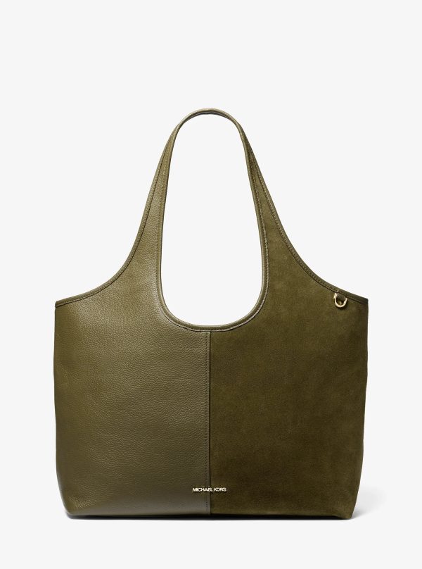 Michael Kors Henly Large Leather and Suede Tote Bag