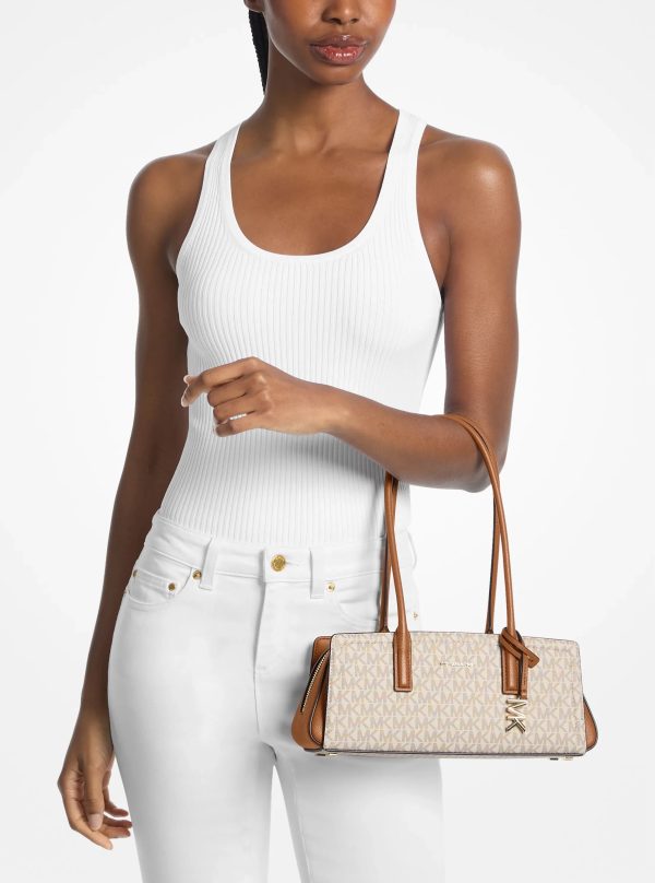 Michael Kors Laila Small Signature Logo Shoulder Bag
