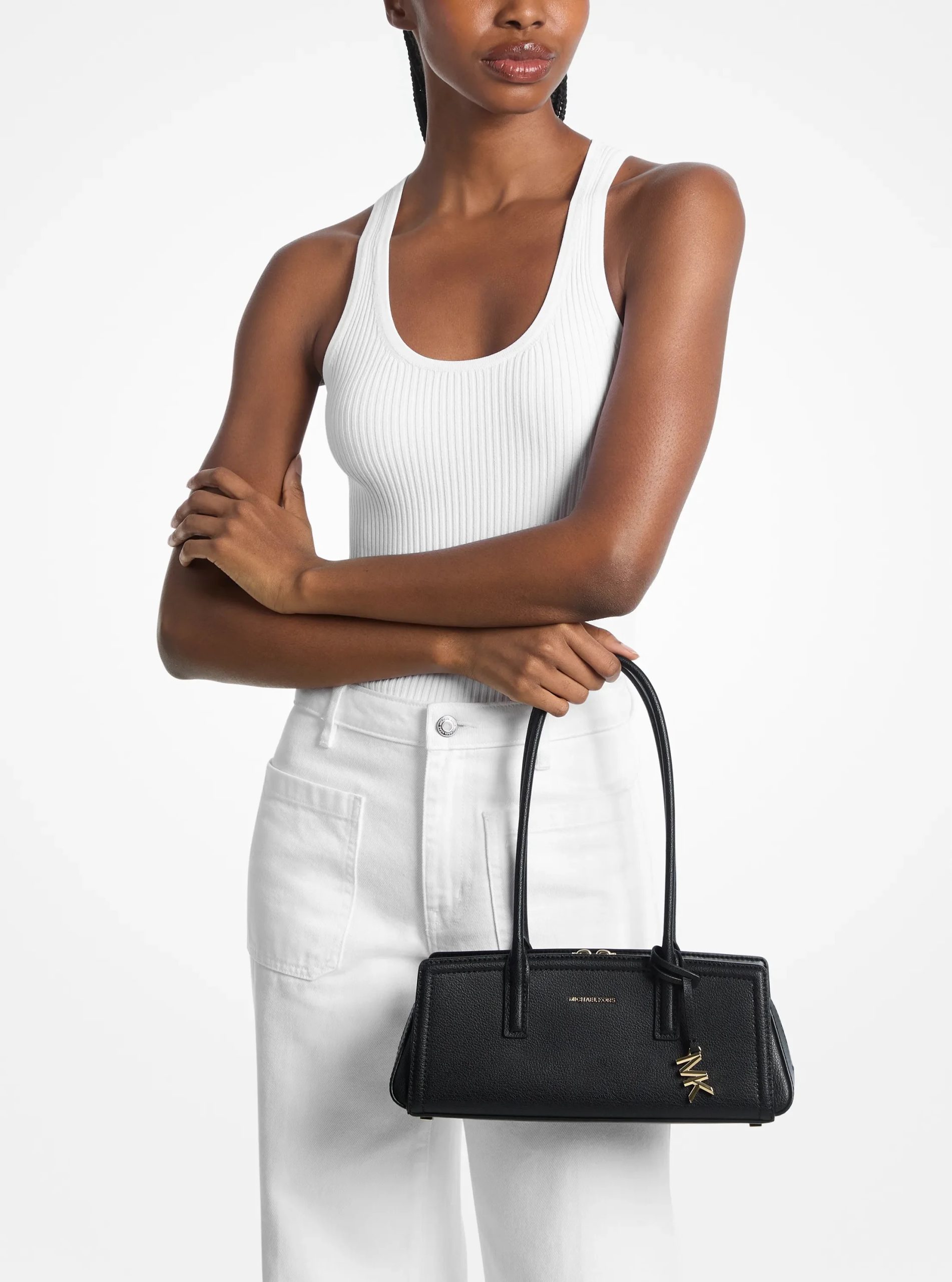Michael Kors Laila Small Leather Shoulder Bag - Image 9