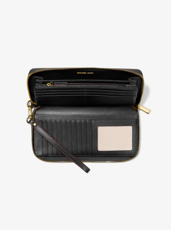Michael Kors Jet Set Travel Large Leather Continental Wallet