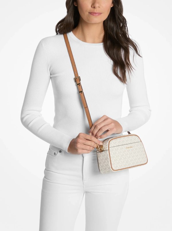 Michael Kors Jet Set Small Signature Logo Camera Crossbody Bag