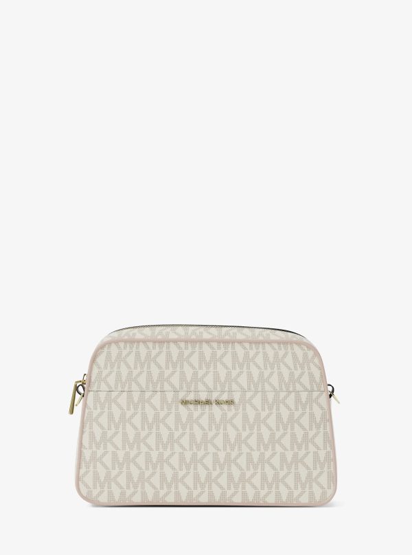 Michael Kors Jet Set Small Signature Logo Camera Crossbody Bag