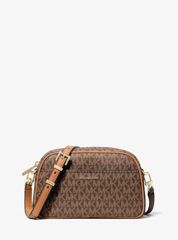 Michael Kors Jet Set Small Signature Logo Camera Crossbody Bag