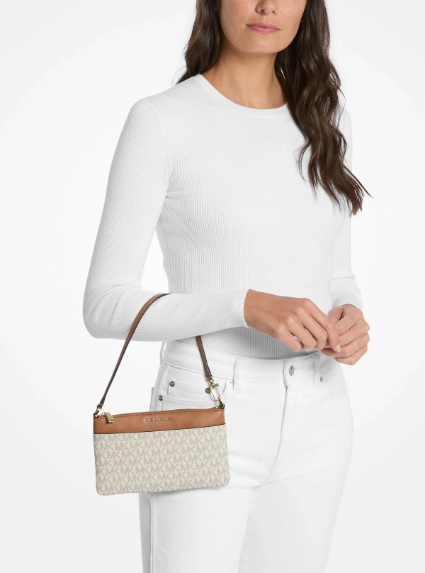 Michael Kors Jet Set Medium Signature Logo Wristlet