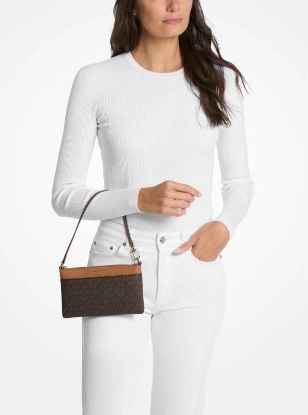 Michael Kors Jet Set Medium Signature Logo Wristlet