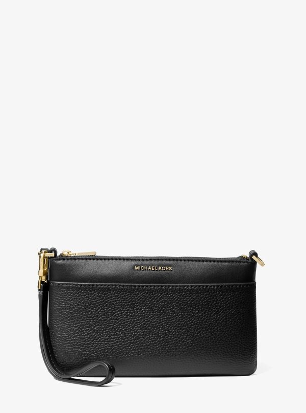 Michael Kors Jet Set Medium Pebbled Leather Wristlet