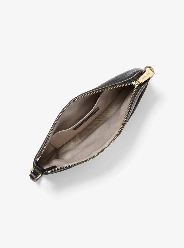 Michael Kors Jet Set Medium Pebbled Leather Wristlet
