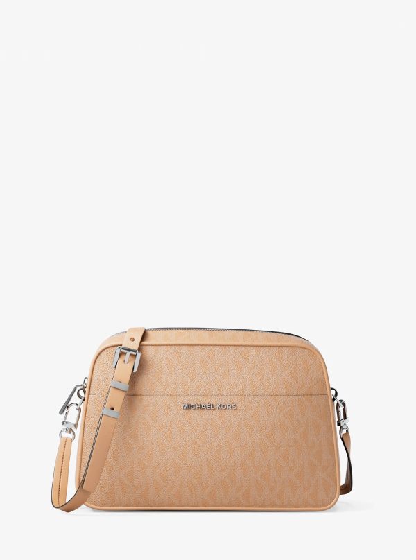 Michael Kors Jet Set Small Signature Logo Camera Crossbody Bag