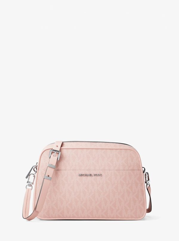 Michael Kors Jet Set Small Signature Logo Camera Crossbody Bag