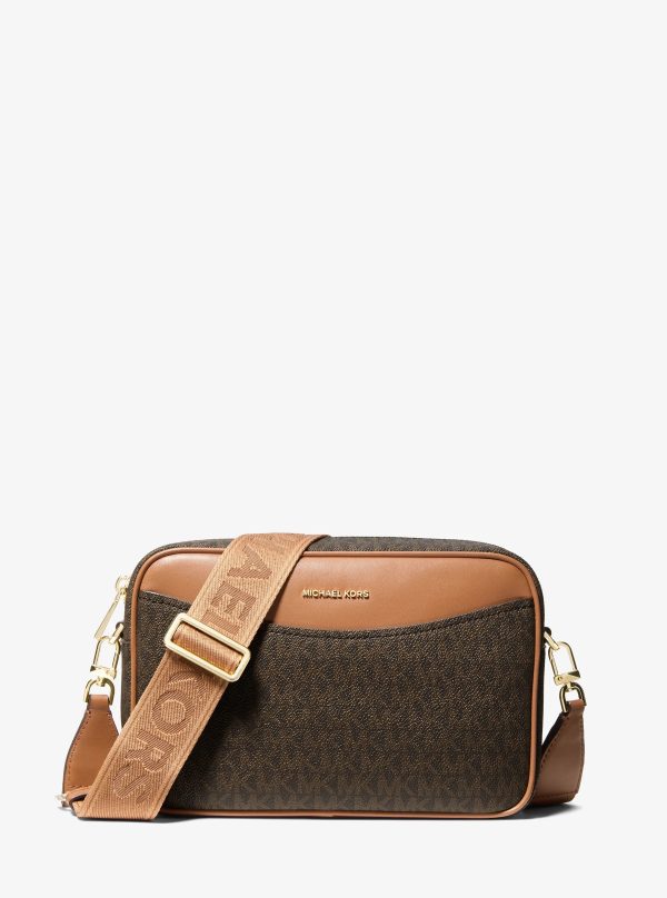 Michael Kors Bev Large Signature Logo Crossbody Bag