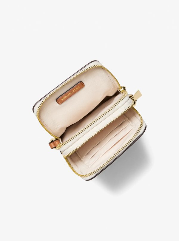 Michael Kors Jet Set Small Signature Logo Smartphone Crossbody Bag