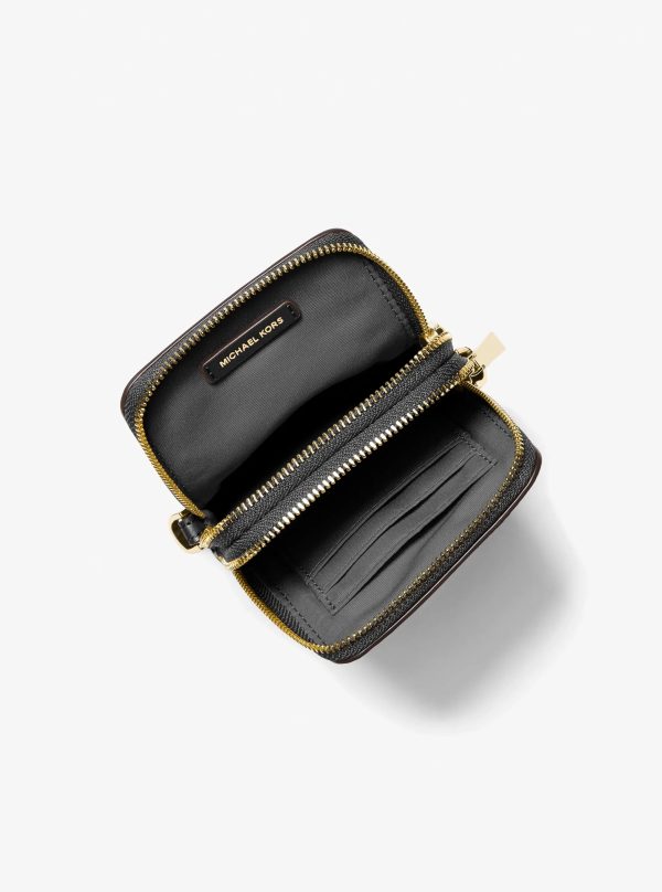 Michael Kors Jet Set Small Pebbled Leather Smartphone Crossbody Bag
