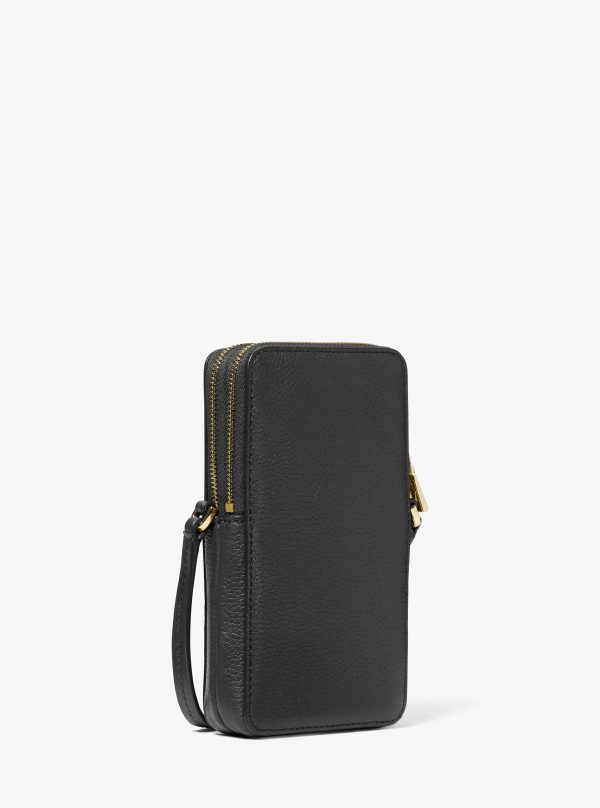 Michael Kors Jet Set Small Pebbled Leather Smartphone Crossbody Bag