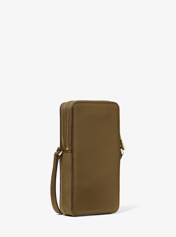 Michael Kors Jet Set Small Pebbled Leather Smartphone Crossbody Bag