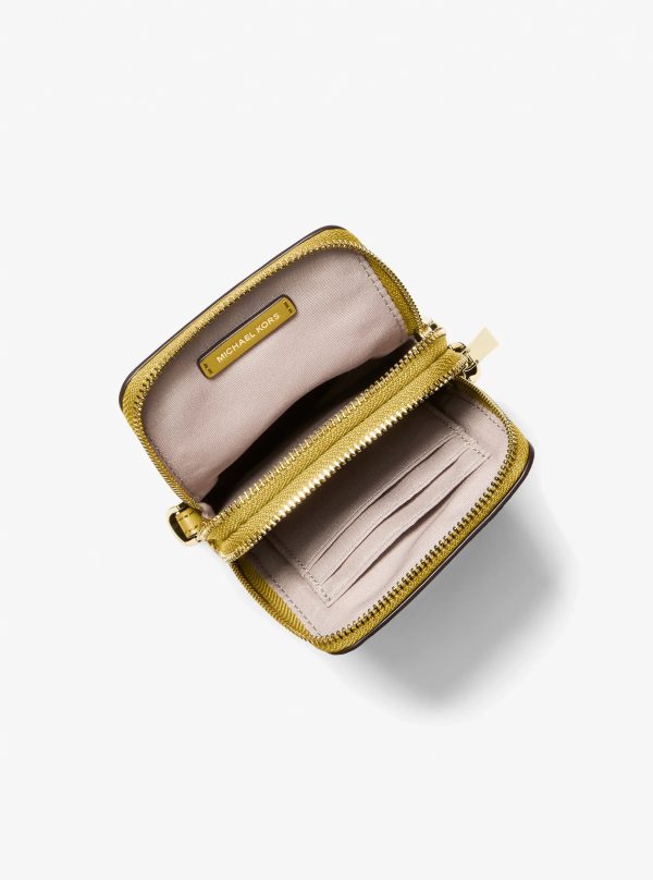 Michael Kors Jet Set Small Pebbled Leather Smartphone Crossbody Bag