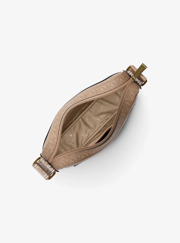 Michael Kors Maeve Large Signature Logo Crossbody Bag