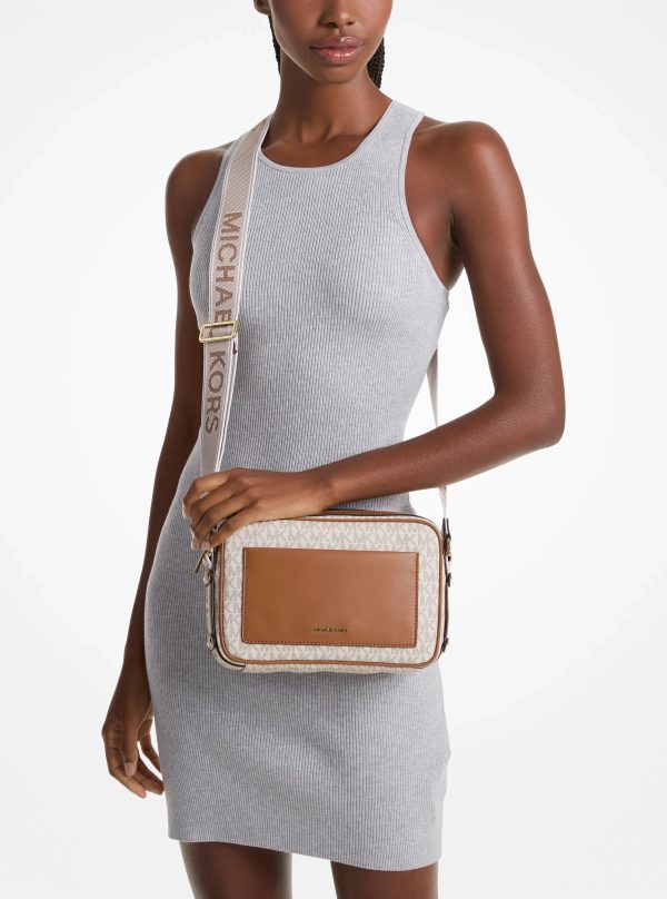 Michael Kors Maeve Large Signature Logo Crossbody Bag