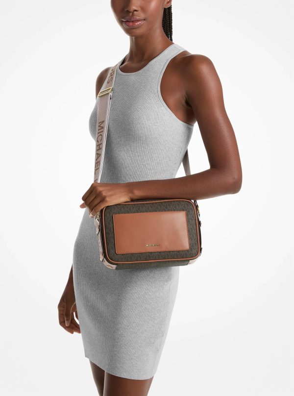 Michael Kors Maeve Large Signature Logo Crossbody Bag
