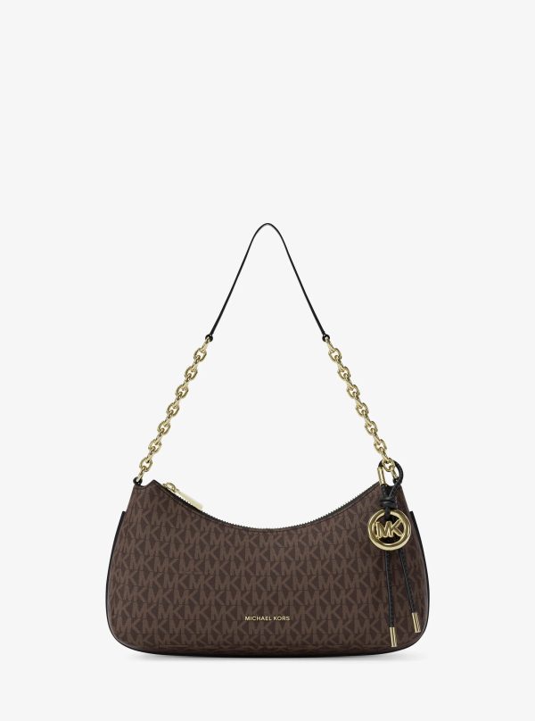 Michael Kors Nolita Medium Signature Logo Chain Pochette