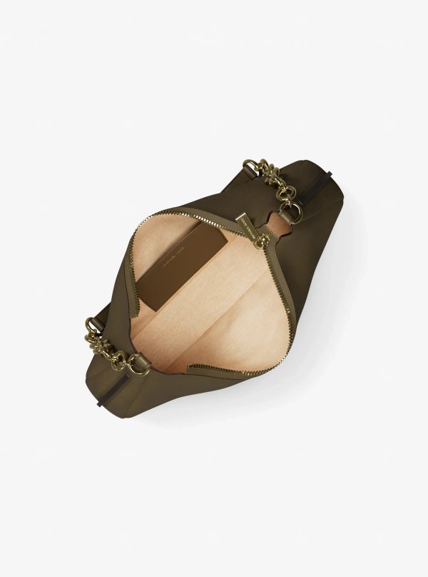 Michael Kors Nolita Medium Nubuck Chain Pochette