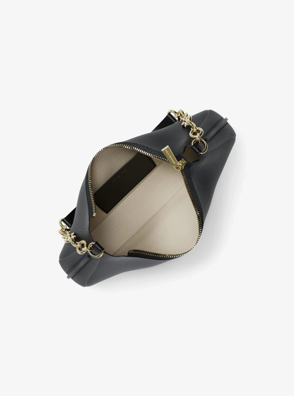 Michael Kors Nolita Medium Pebbled Leather Chain Pochette