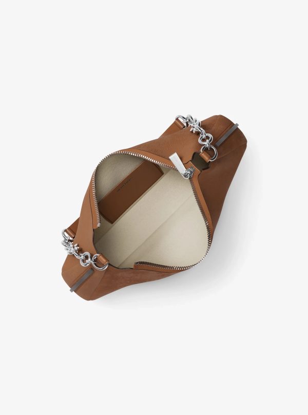 Michael Kors Nolita Medium Nubuck Chain Pochette
