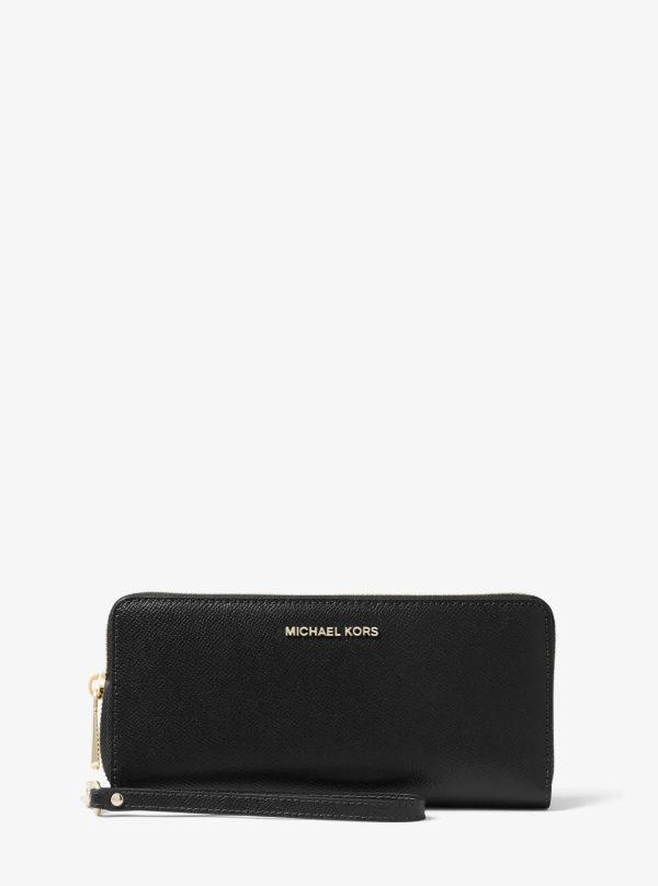 Michael Kors Leather Continental Wristlet