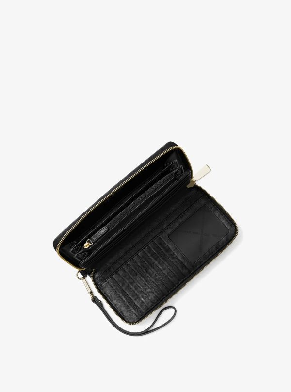 Michael Kors Leather Continental Wristlet