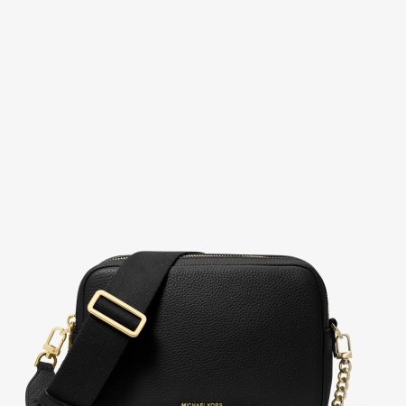 Michael Kors Bryant Medium Pebbled Leather Camera Crossbody Bag