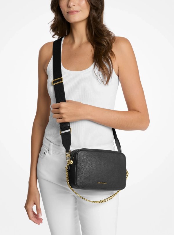 Michael Kors Bryant Medium Pebbled Leather Camera Crossbody Bag