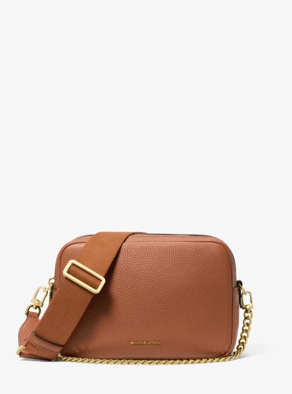 Michael Kors Bryant Medium Pebbled Leather Camera Crossbody Bag