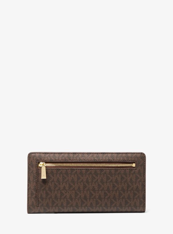Michael Kors Bryant Large Signature Logo Snap-Front Wallet